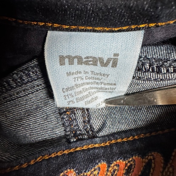 Mavi Womens Skinny Jeans Dark Wash Stretch Denim Blue Size 28/31 - Picture 3 of 6